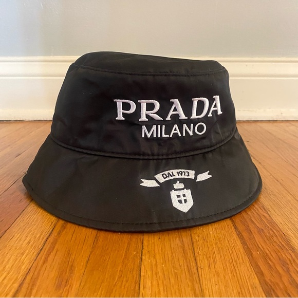 Prada Black Bucket Hat - Picture 1 of 8